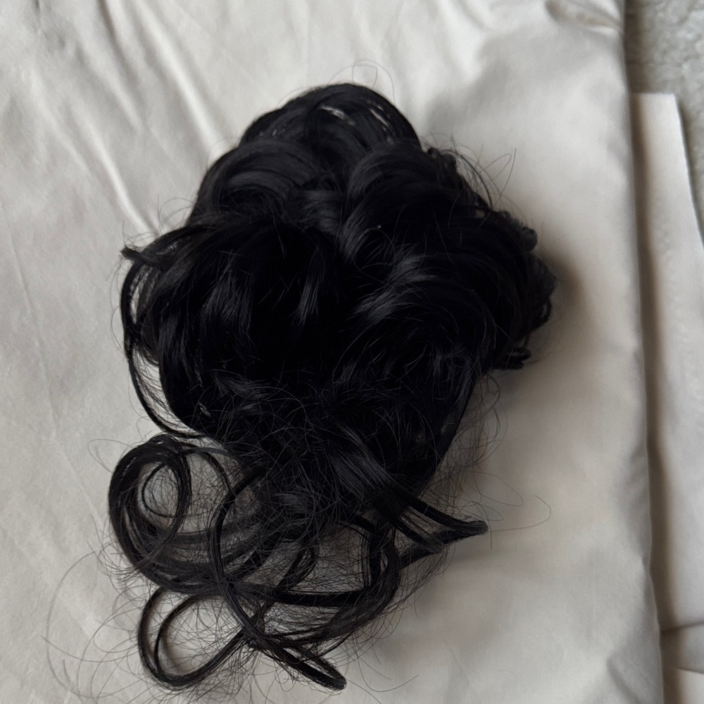 🌸Women Black messy Hair bun